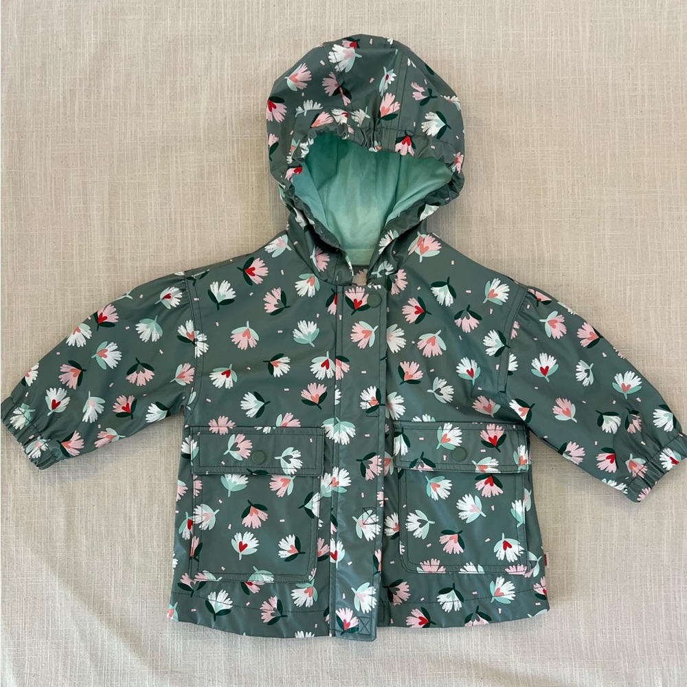 Catimini Mint Green Raincoat